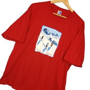 Vintage Classic Line Innsbruck Austria Graphic T-Shirt Size 2XL Red